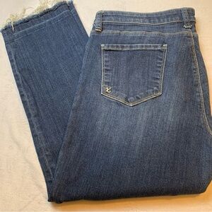 Kut from the Kloth Reese Dark Blue Ankle Straight Leg Jeans